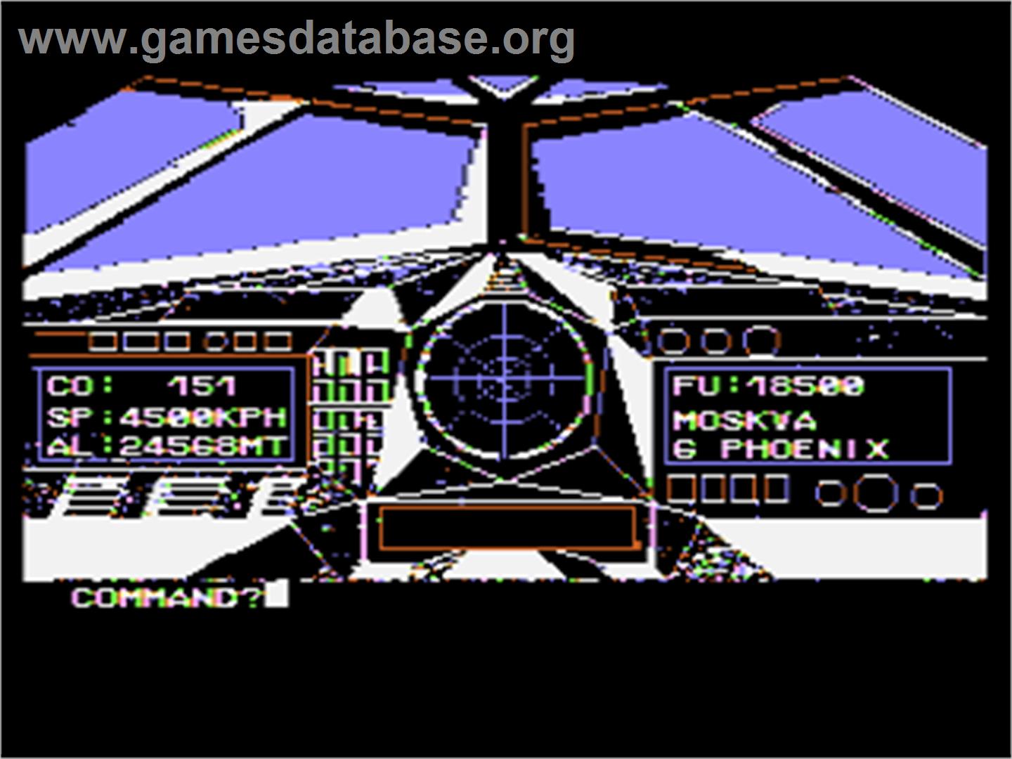 B-1 Nuclear Bomber - Atari 8-bit - Artwork - In Game