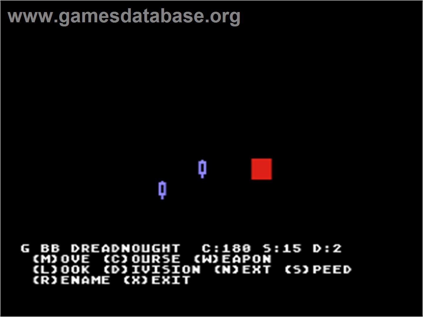 Battle Cruiser - Atari 8-bit - Artwork - In Game