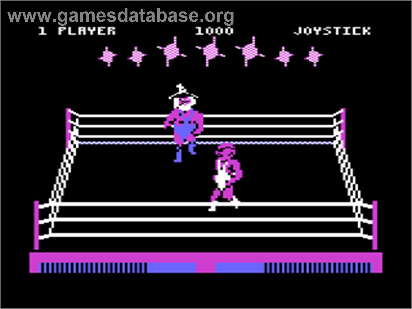 Bop 'n Wrestle - Atari 8-bit - Artwork - In Game