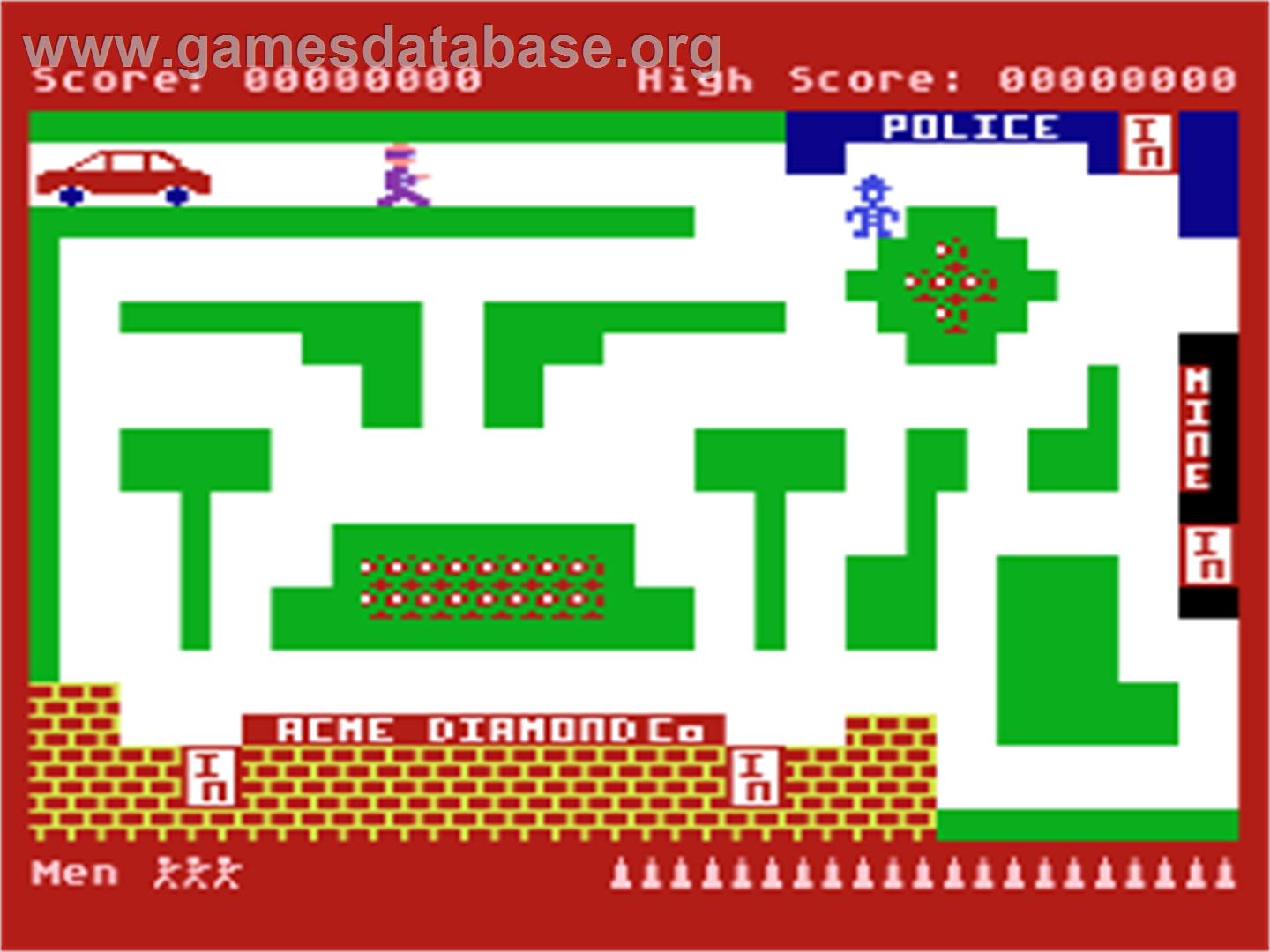 Cops 'n' Robbers - Atari 8-bit - Artwork - In Game