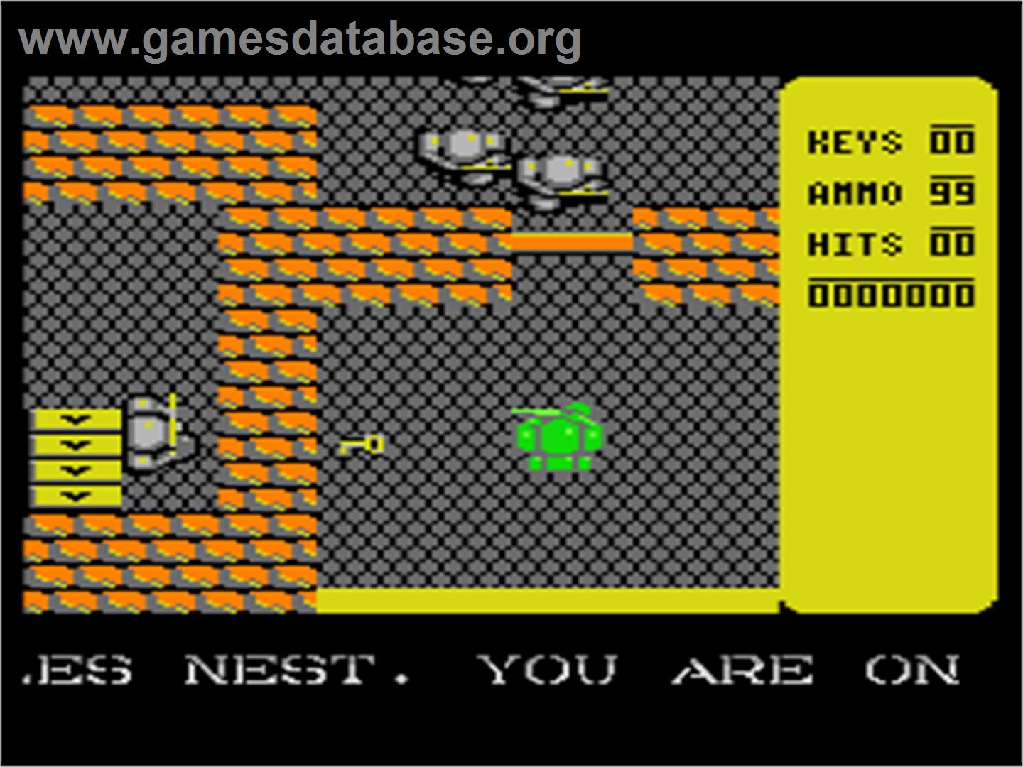Into the Eagle's Nest - Atari 8-bit - Artwork - In Game