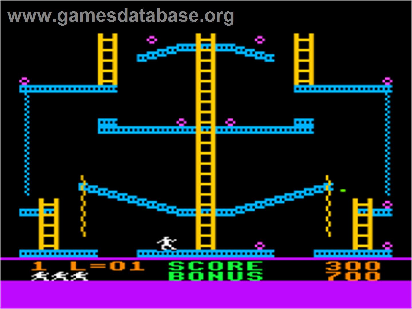 Jumpman Junior - Atari 8-bit - Artwork - In Game