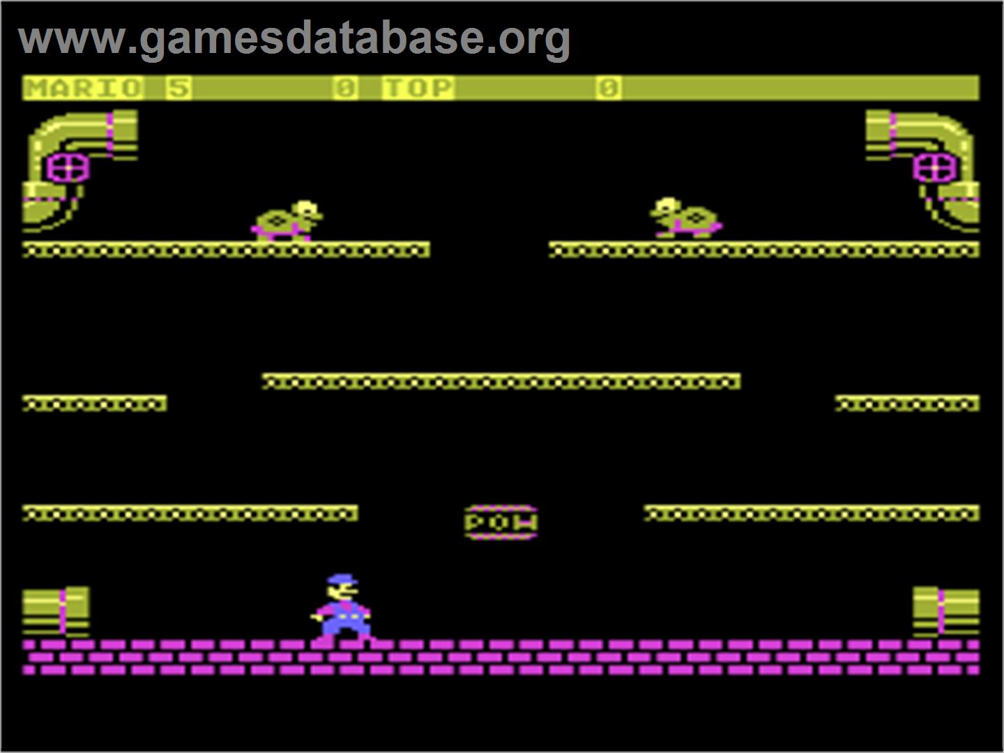 Mario Bros. - Atari 8-bit - Artwork - In Game