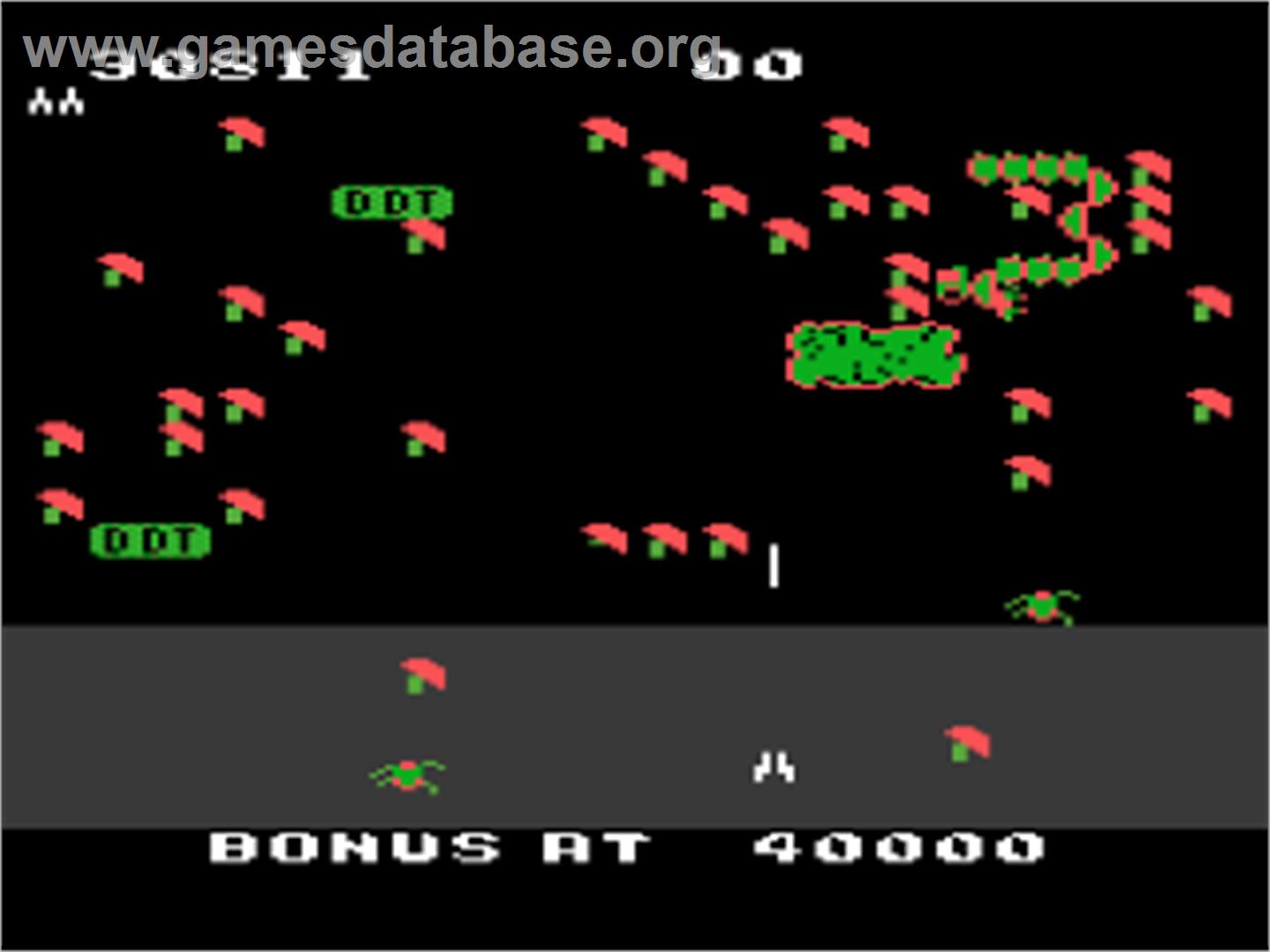 Millipede - Atari 8-bit - Artwork - In Game