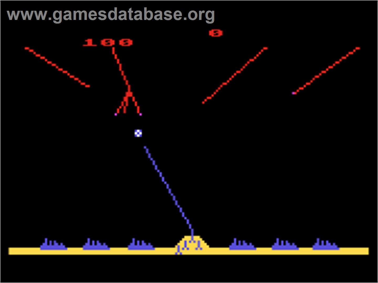 Missile Command - Atari 8-bit - Artwork - In Game