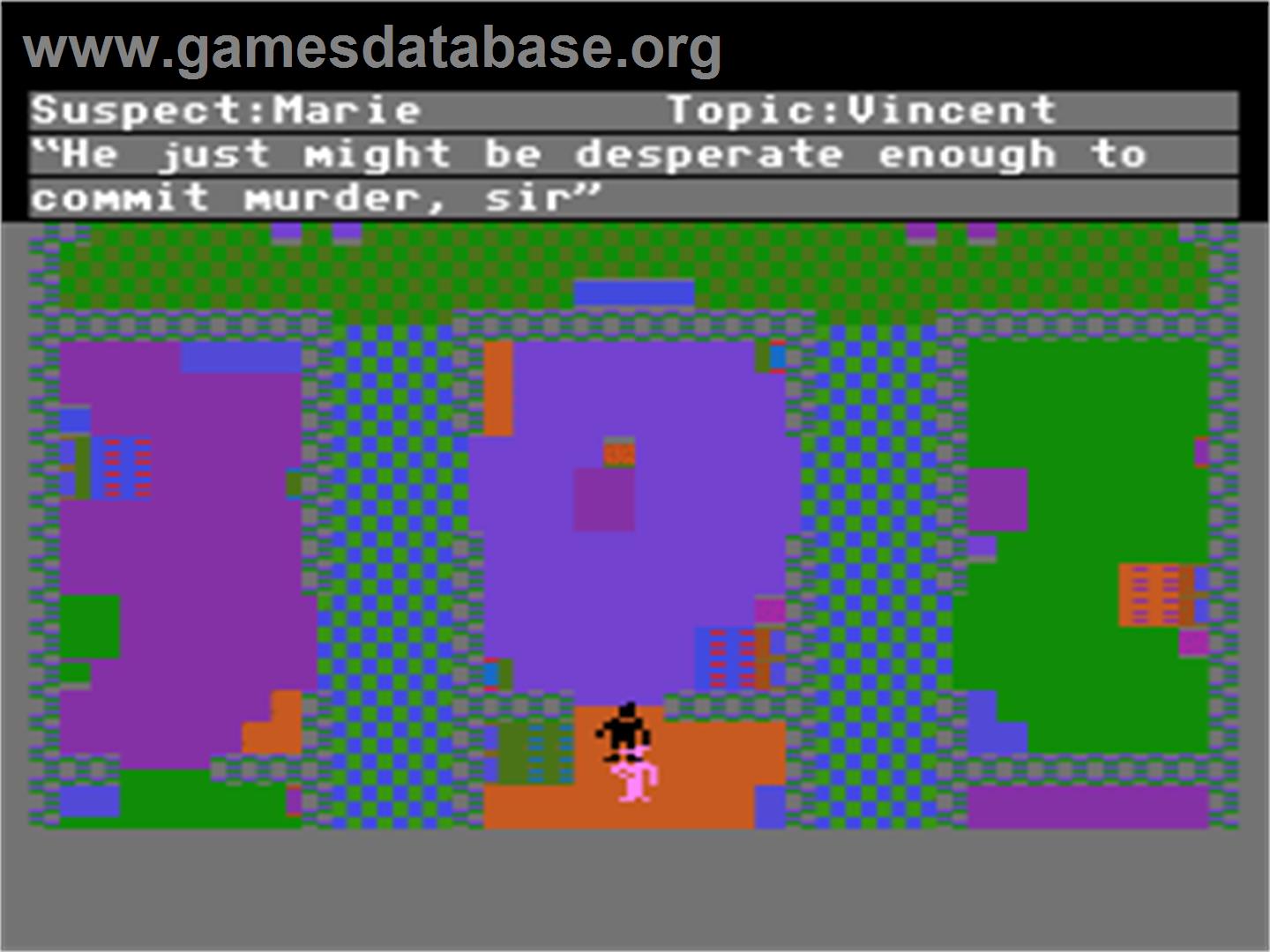 Murder on the Zinderneuf - Atari 8-bit - Artwork - In Game