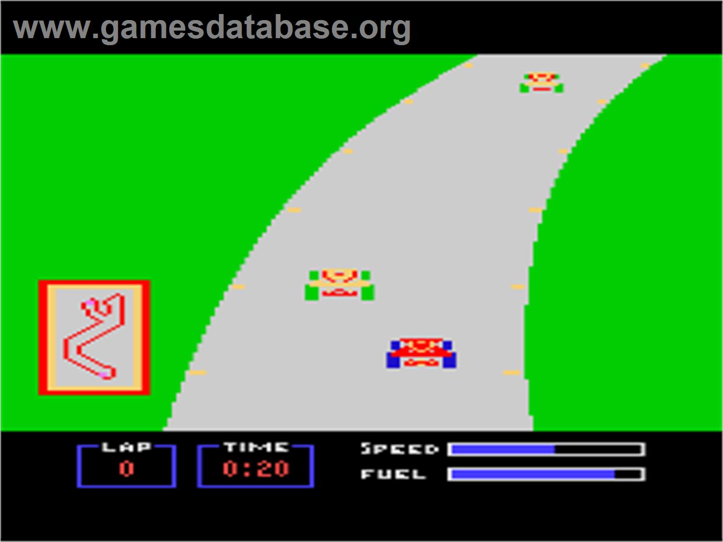 Pitstop - Atari 8-bit - Artwork - In Game