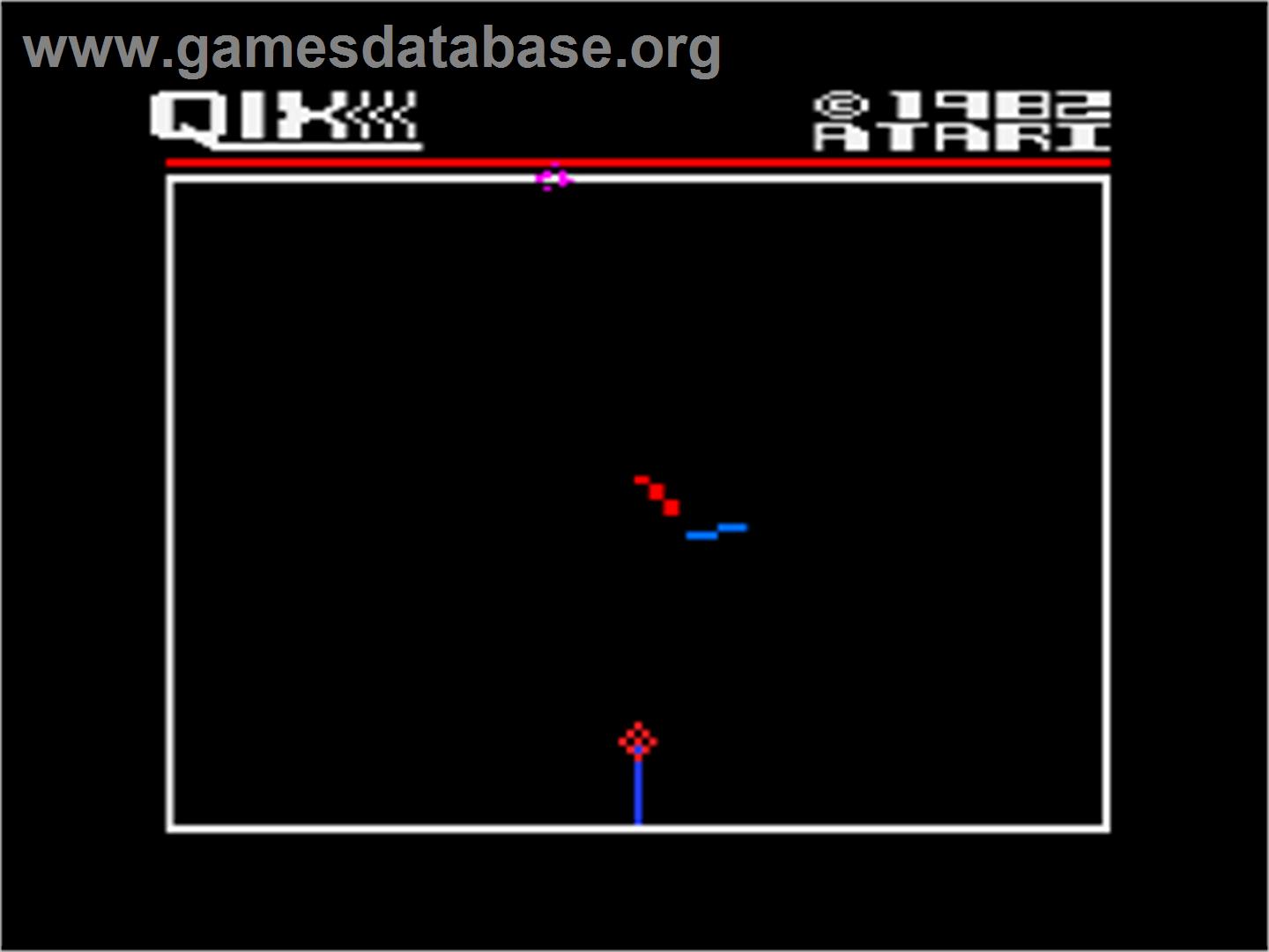 Qix - Atari 8-bit - Artwork - In Game