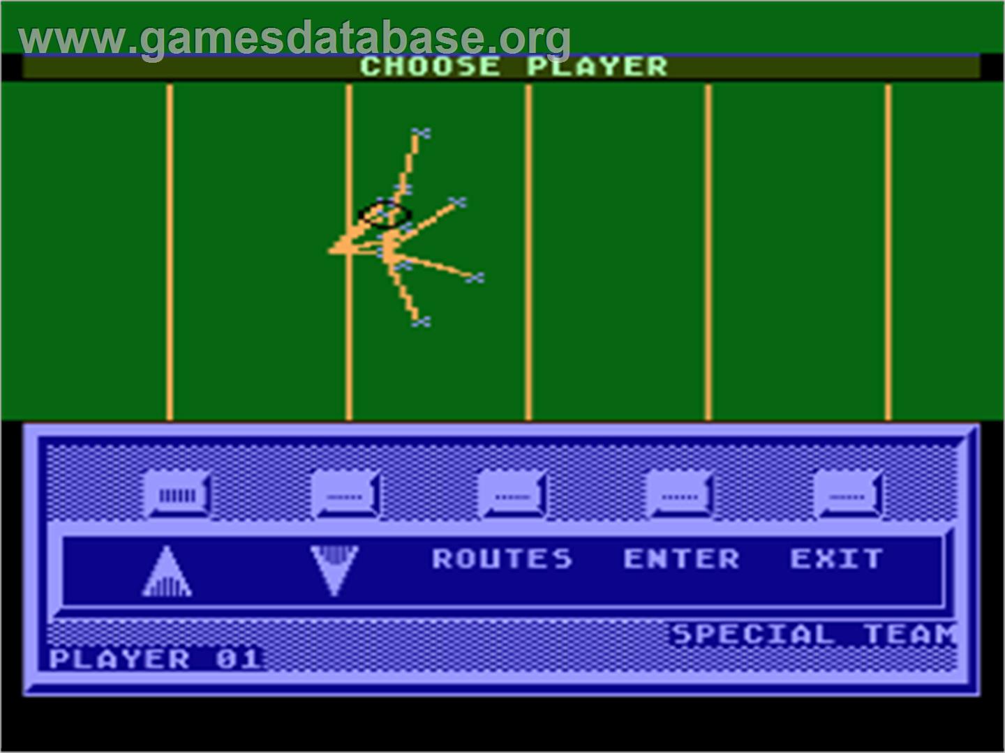 RealSports Football - Atari 8-bit - Artwork - In Game
