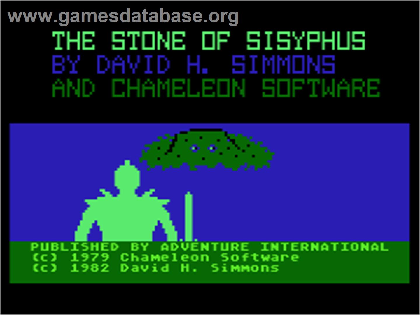 Stone of Sisyphus - Atari 8-bit - Artwork - In Game