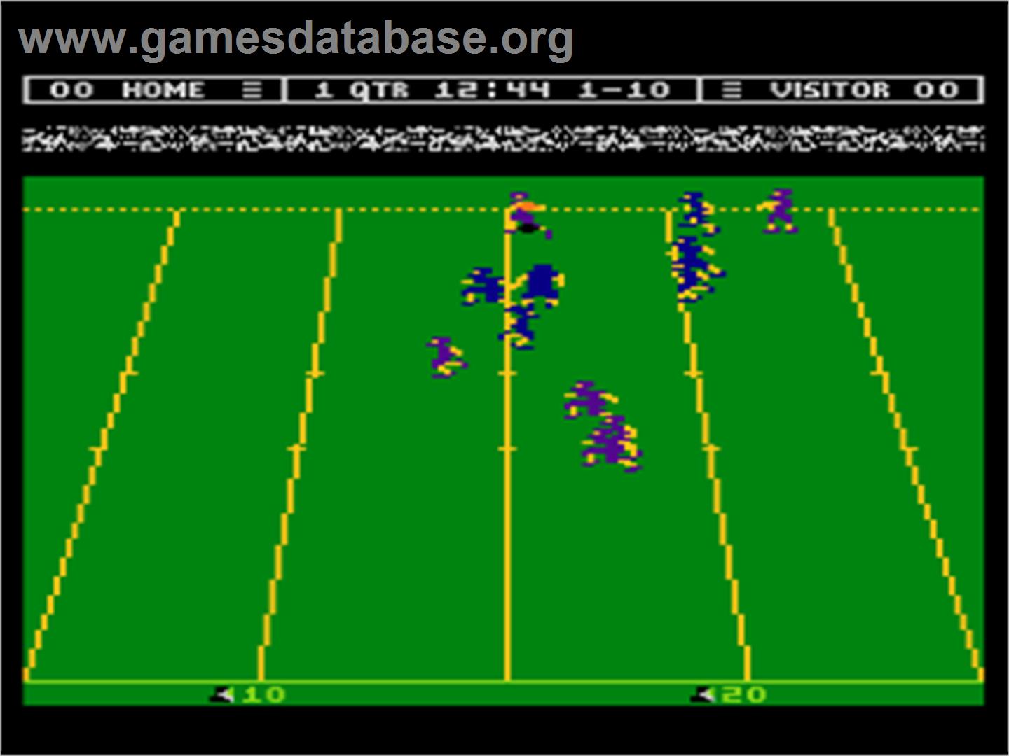 Touchdown Football - Atari 8-bit - Artwork - In Game