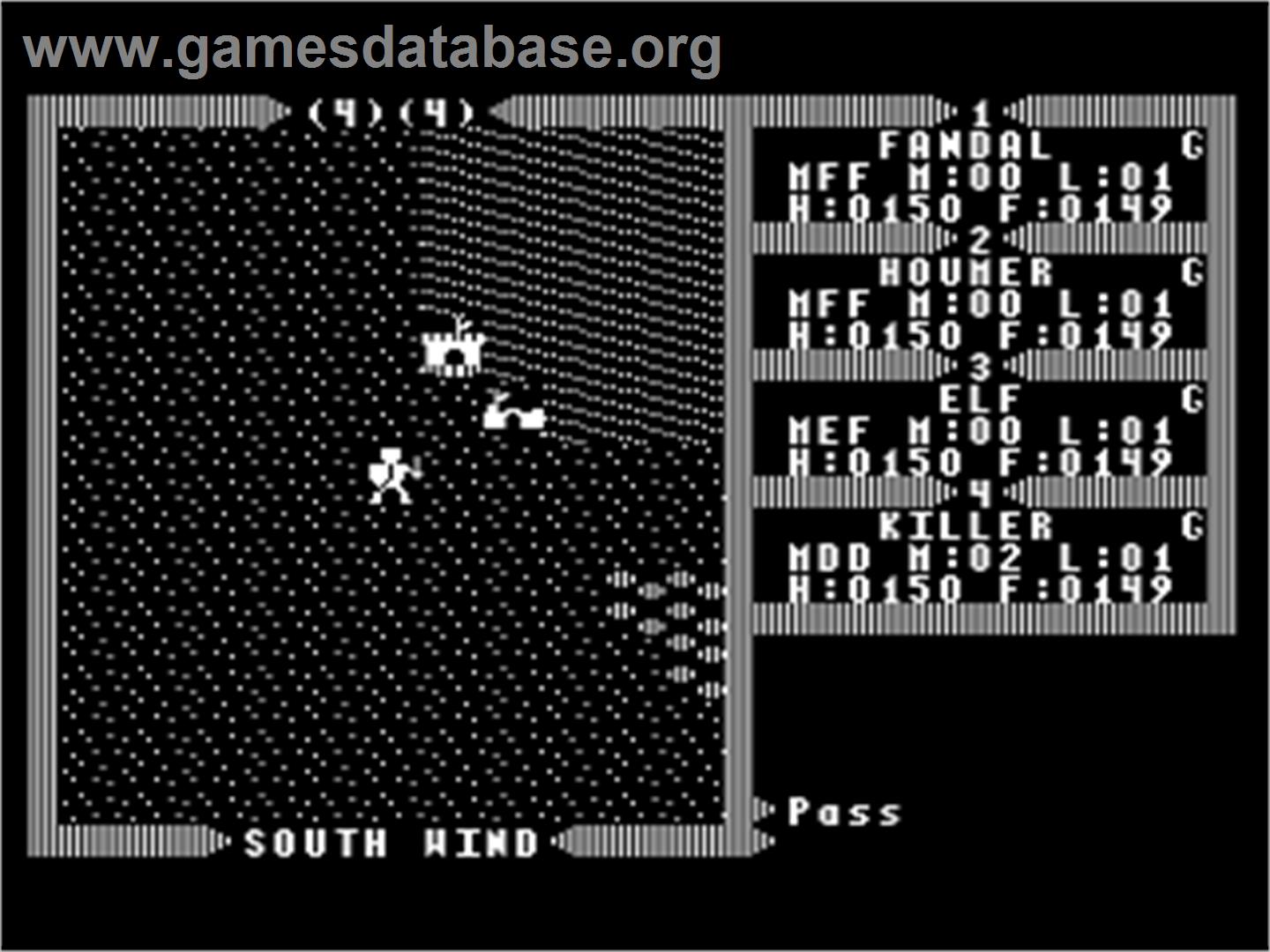 Ultima III: Exodus - Atari 8-bit - Artwork - In Game
