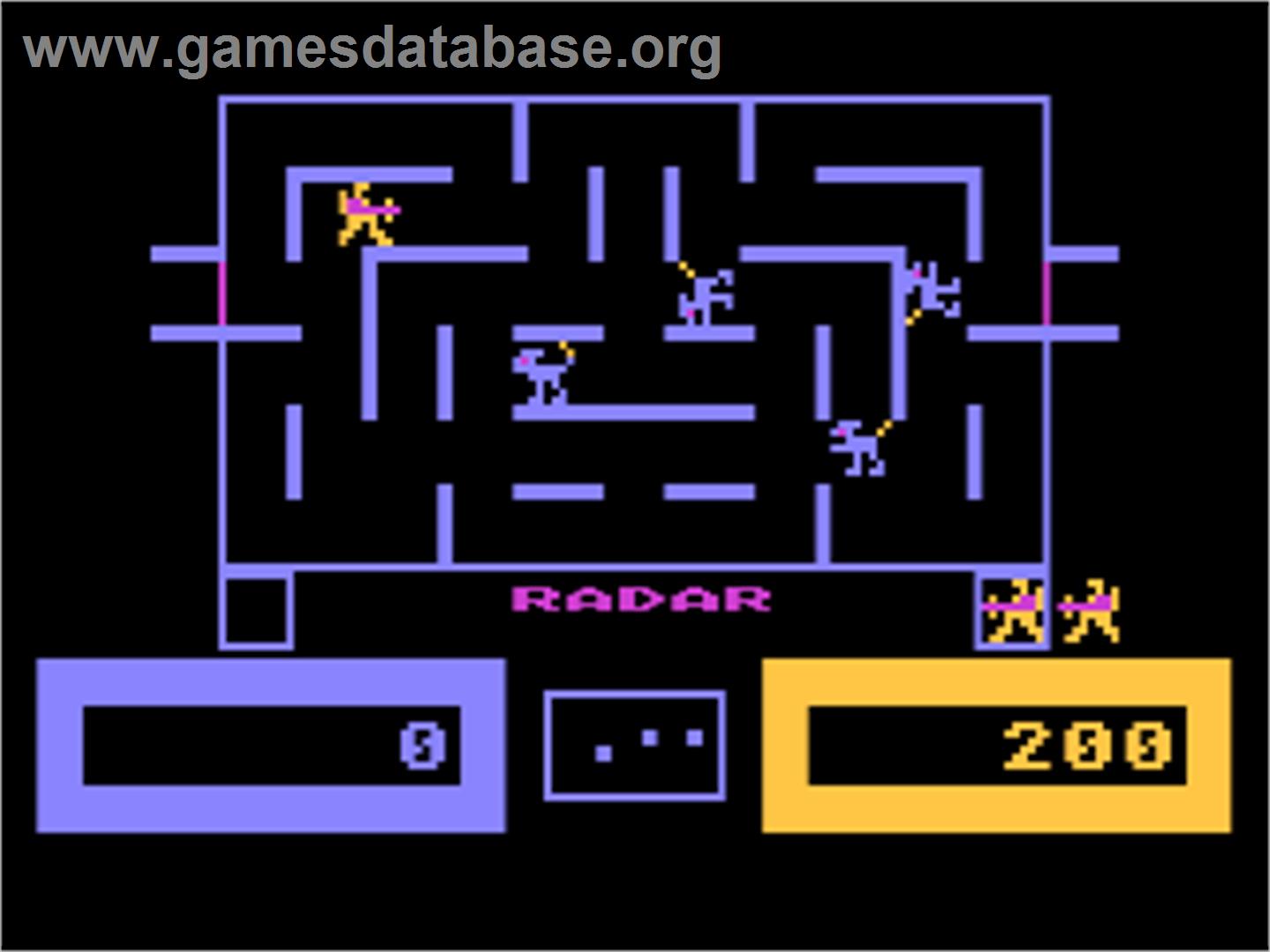 Wizard of Wor - Atari 8-bit - Artwork - In Game