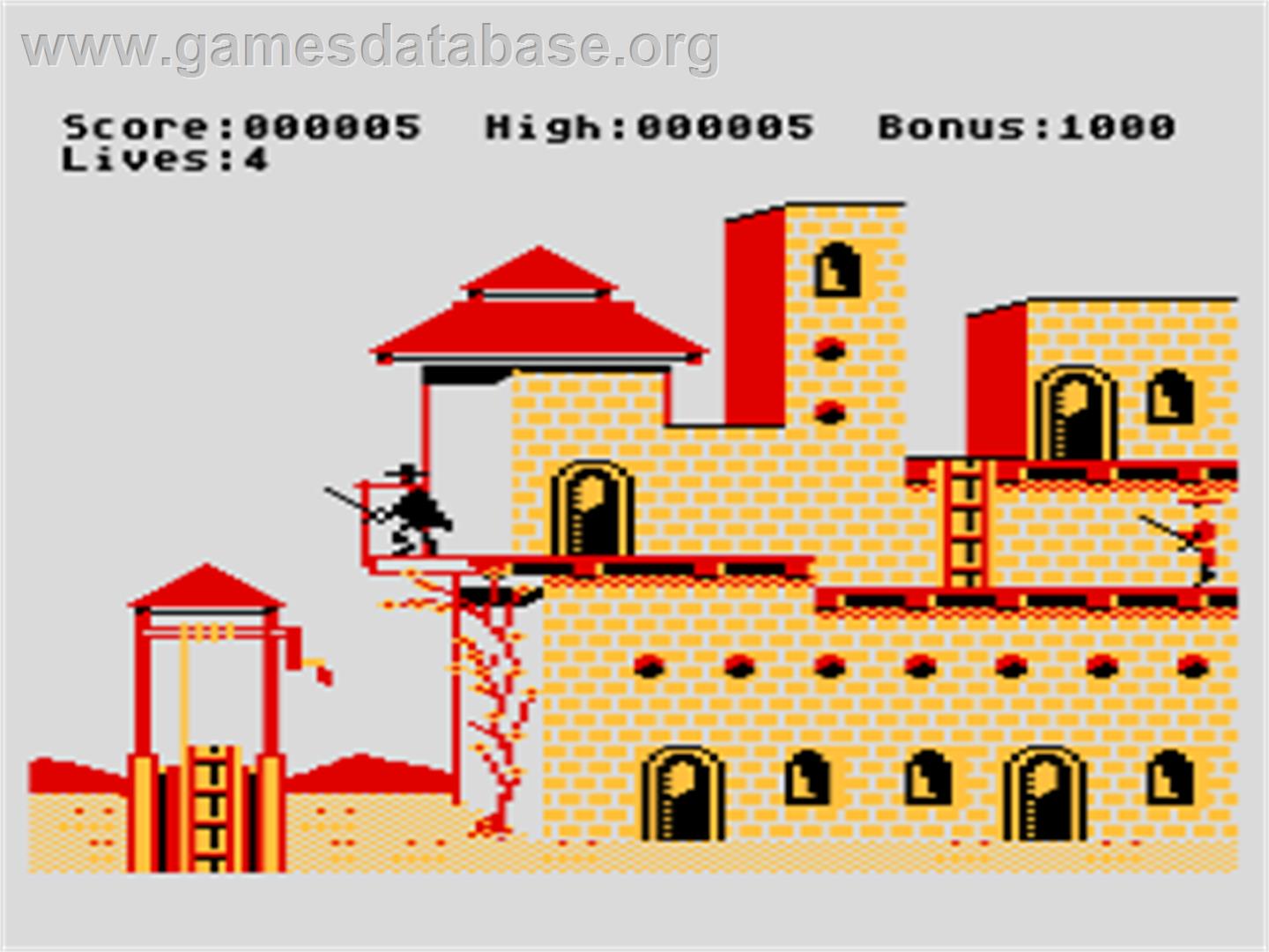 Zorro - Atari 8-bit - Artwork - In Game
