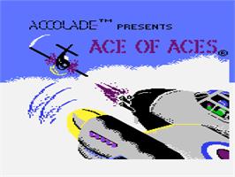 Title screen of Ace of Aces on the Atari 8-bit.