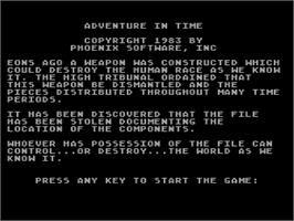 Title screen of Adventures of Robbo on the Atari 8-bit.