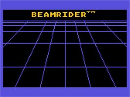 Title screen of Beamrider on the Atari 8-bit.