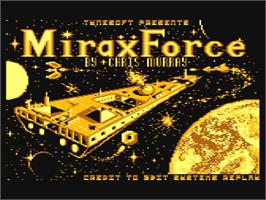 Title screen of Carrier Force on the Atari 8-bit.