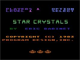 Title screen of Dark Crystal on the Atari 8-bit.