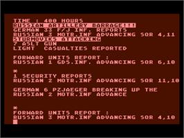 Title screen of Dnieper River Line on the Atari 8-bit.