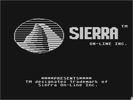 Title screen of Dragon's Keep on the Atari 8-bit.
