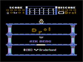 Title screen of Drol on the Atari 8-bit.