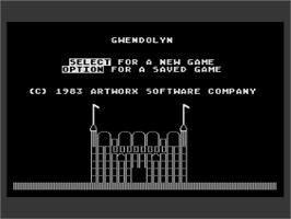 Title screen of Eidolon on the Atari 8-bit.