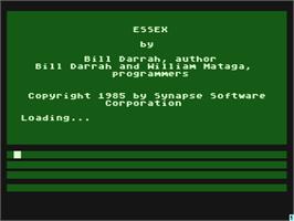 Title screen of Essex on the Atari 8-bit.