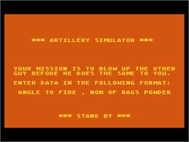 Title screen of Kikstart: Off-Road Simulator on the Atari 8-bit.