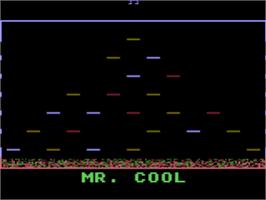 Title screen of Mr. Cool on the Atari 8-bit.