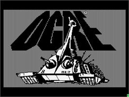 Title screen of Ogre on the Atari 8-bit.