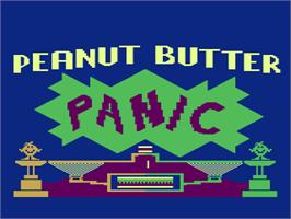 Title screen of Peanut Butter Panic on the Atari 8-bit.