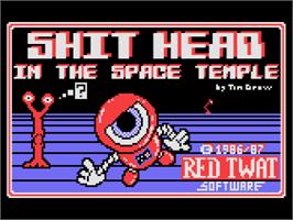 Title screen of Ruff and Reddy in the Space Adventure on the Atari 8-bit.