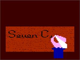 Title screen of Seven Cities of Gold on the Atari 8-bit.