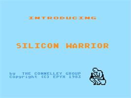Title screen of Silicon Dreams on the Atari 8-bit.