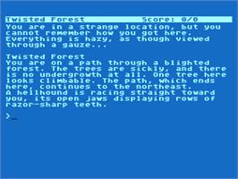 Title screen of Sorcerer on the Atari 8-bit.