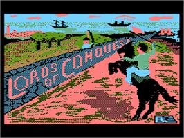 Title screen of Sorcerer of Claymorgue Castle on the Atari 8-bit.