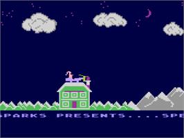 Title screen of Special Delivery: Santa's Christmas Chaos on the Atari 8-bit.