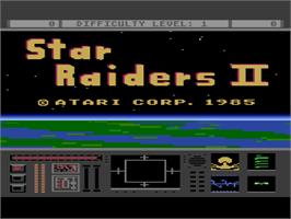 Title screen of Star Raiders 2 on the Atari 8-bit.