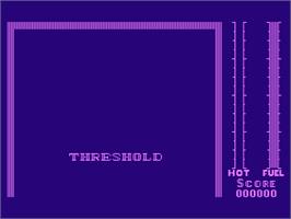 Title screen of Threshold on the Atari 8-bit.