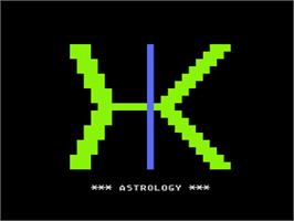 Title screen of Zork Trilogy on the Atari 8-bit.