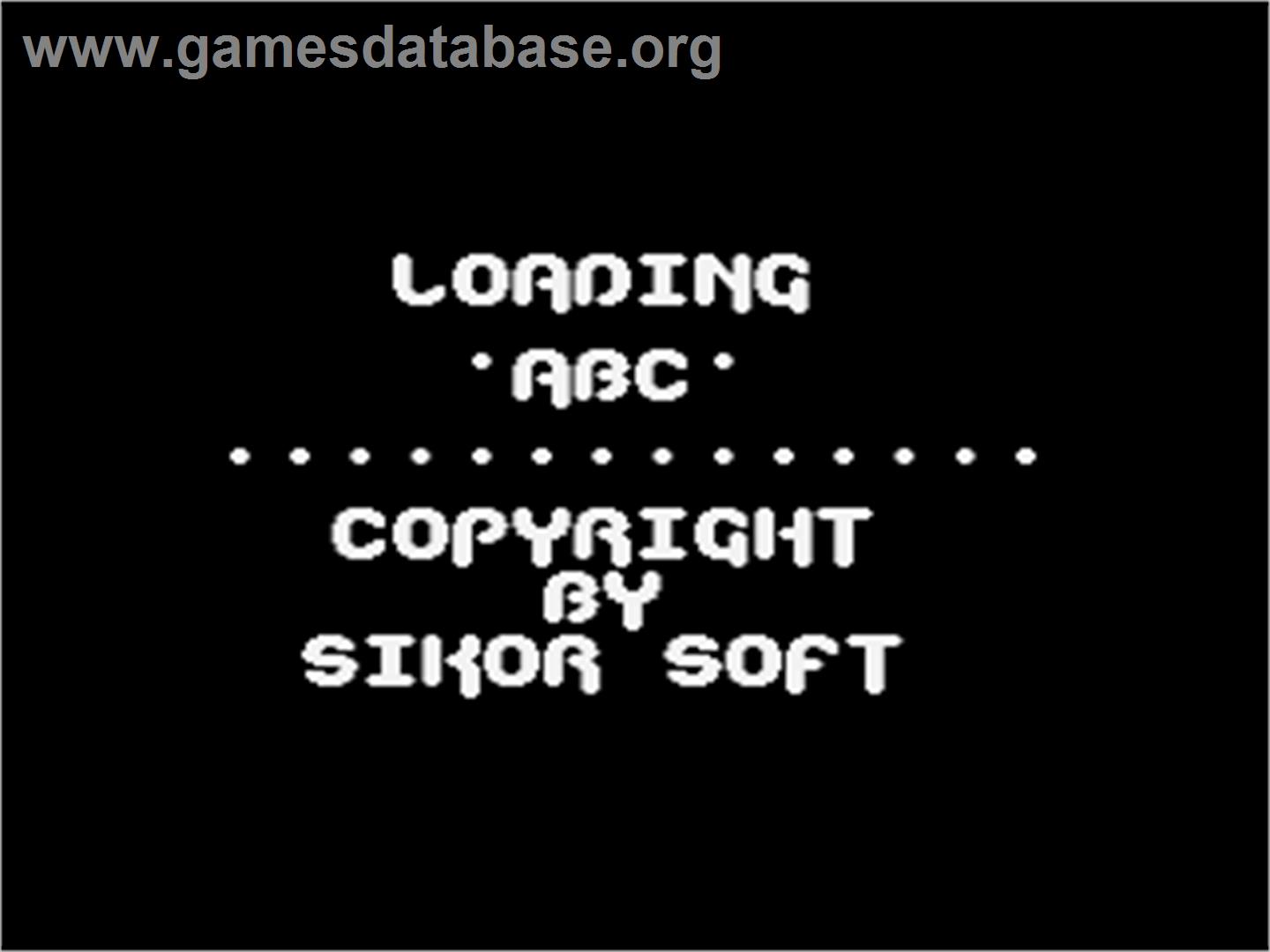 ABC - Atari 8-bit - Artwork - Title Screen