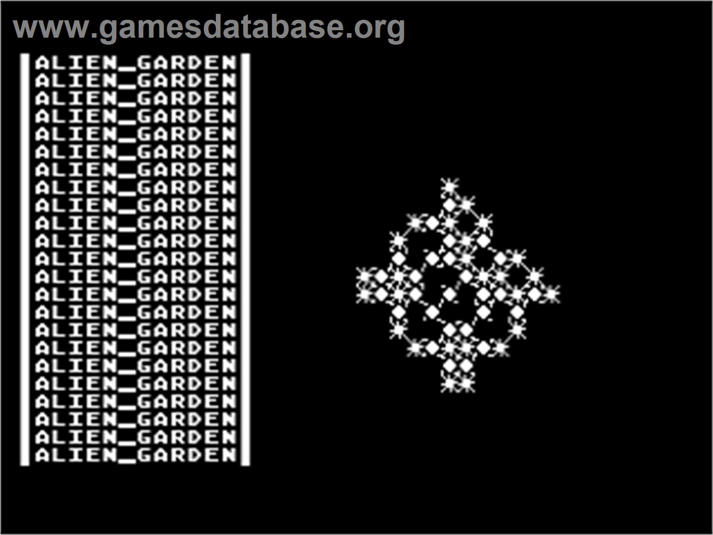Alien Garden - Atari 8-bit - Artwork - Title Screen
