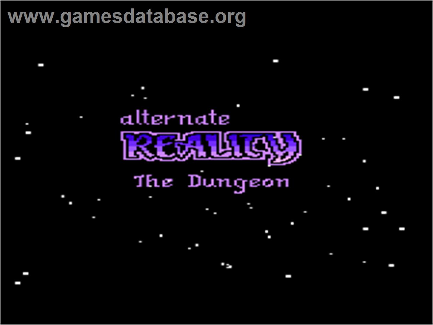 Alternate Reality: The Dungeon - Atari 8-bit - Artwork - Title Screen
