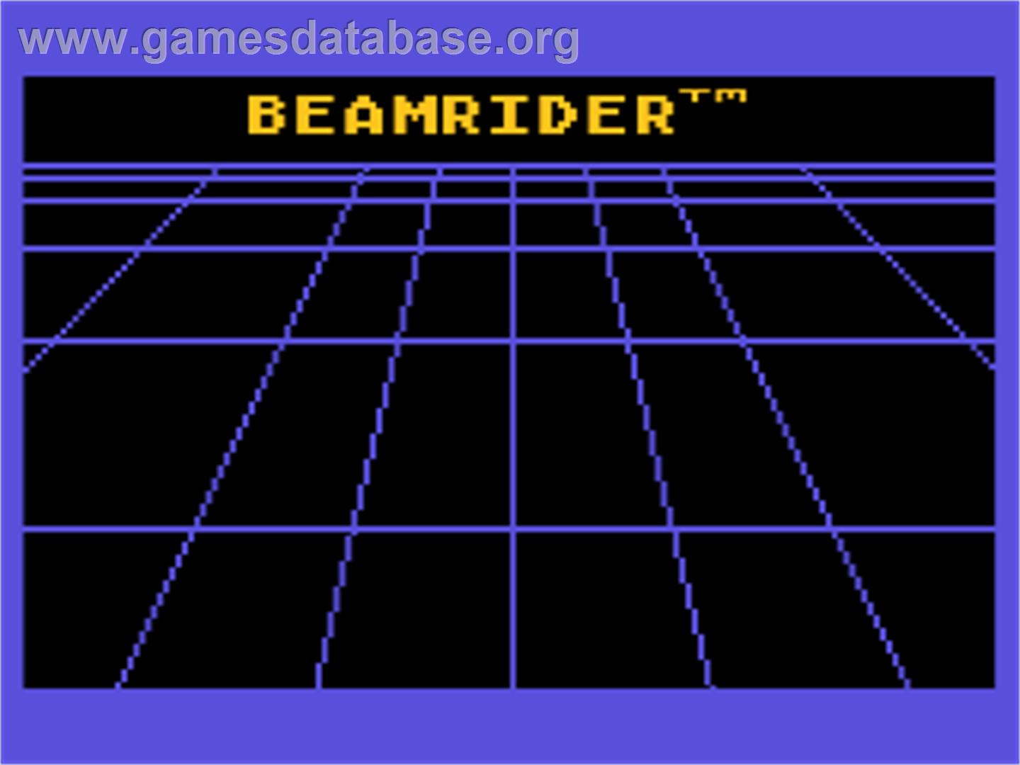 Beamrider - Atari 8-bit - Artwork - Title Screen