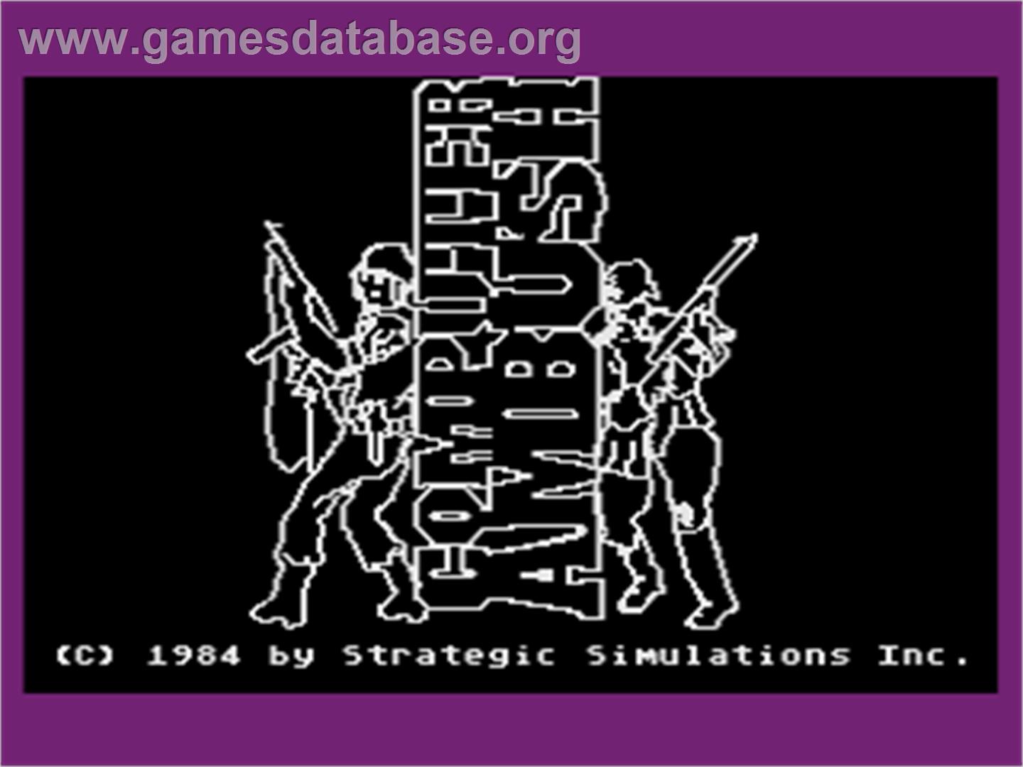 Computer Ambush - Atari 8-bit - Artwork - Title Screen