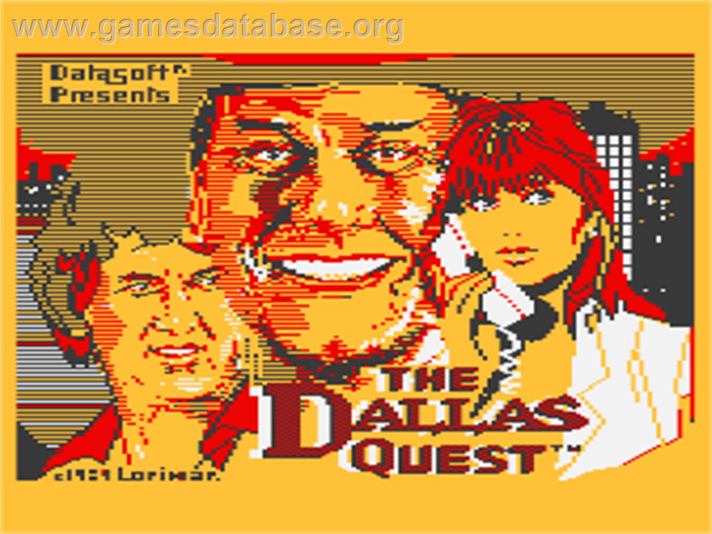 Dallas Quest - Atari 8-bit - Artwork - Title Screen