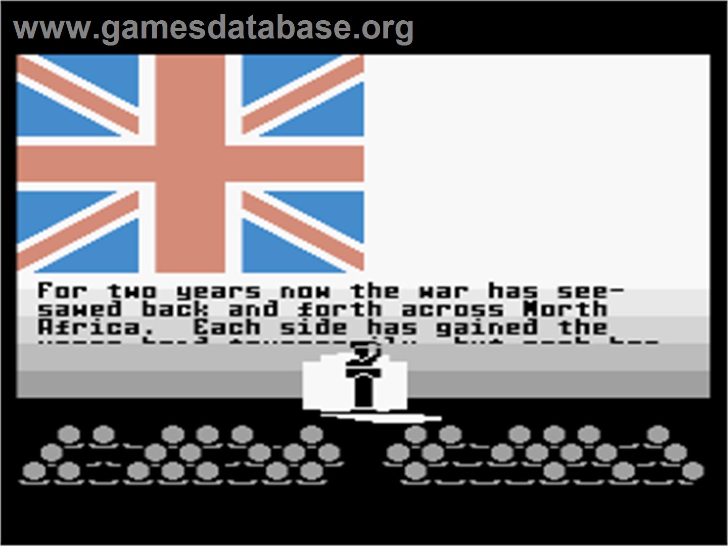Decision in the Desert - Atari 8-bit - Artwork - Title Screen