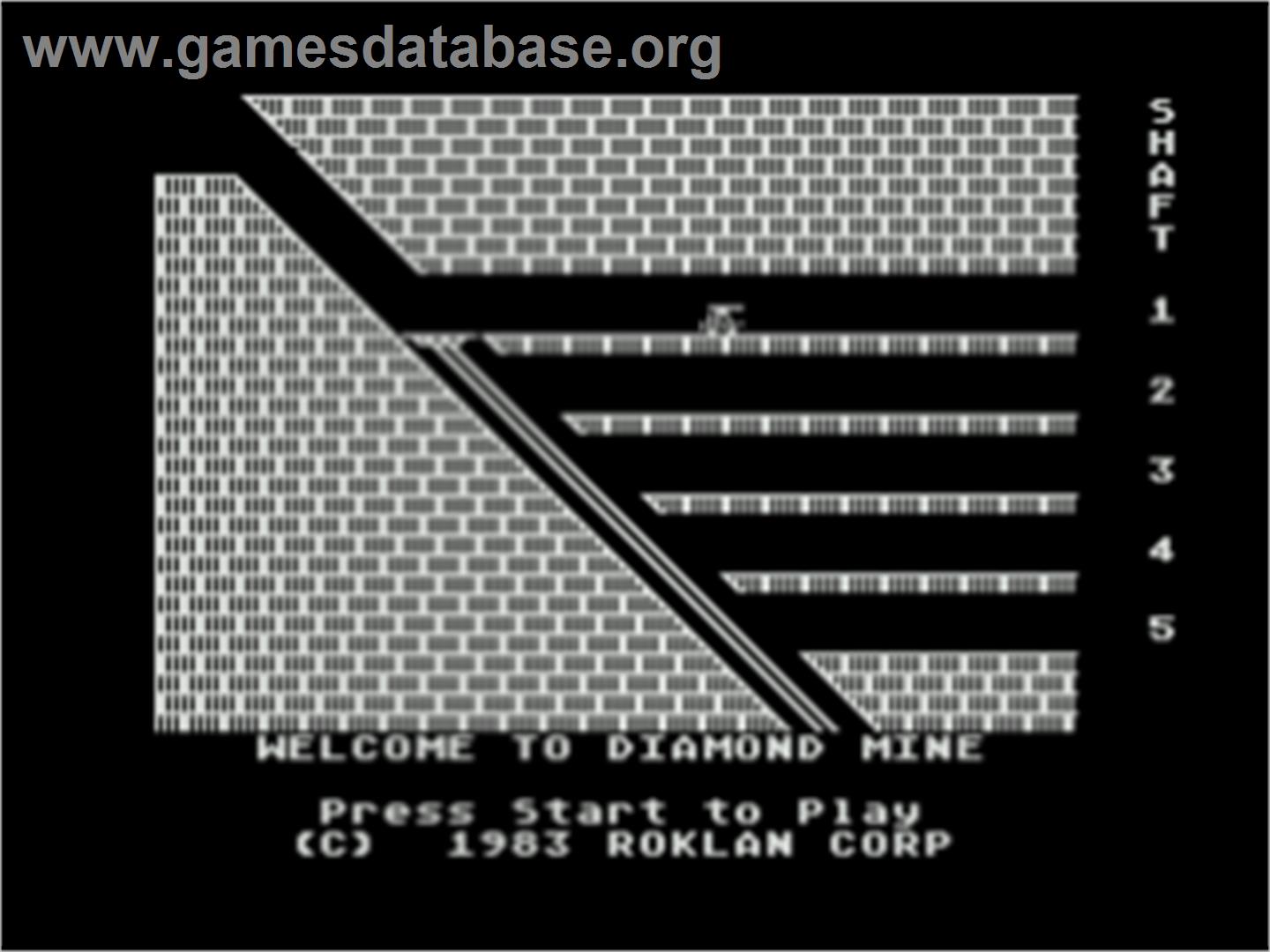 Diamond Mine - Atari 8-bit - Artwork - Title Screen