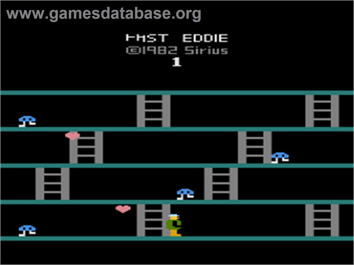 Fast Eddie - Atari 8-bit - Artwork - Title Screen